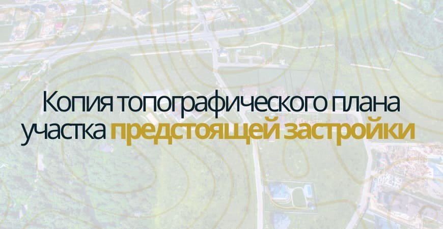 Копия топографического плана участка в Городище